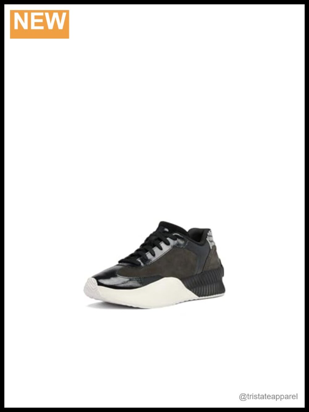 Women's Waterproof Leather Fashion Sneakers Lace-Up Walking Shoes